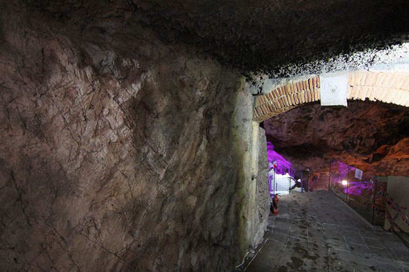 St Michaels Cave entrance – Faking it!